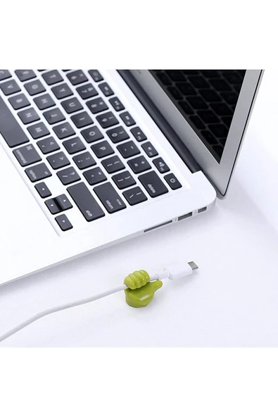 Baş Parmak Kablo Tutucu Mavi 4'lü - 6