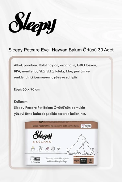 Sleepy Petcare Evcil Hayvan Bakım Örtüsü 30 Adet 5 Al 4 Öde ve Rosie Pamuk - Resim 2