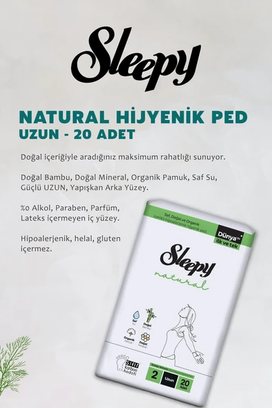 Sleepy Natural Hijyenik Ped Gece 54 Adet Günlük Ped Uzun 96 Adet ve ROSIE - Resim 3
