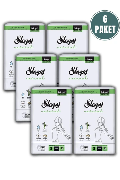 Sleepy Natural Ultra Hassas Hijyenik Ped Gece 108 Adet Ped ve ROSIE - Resim 2