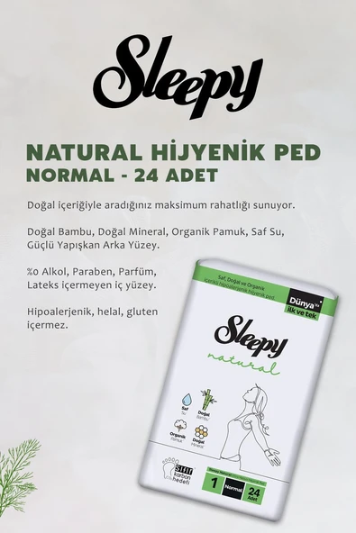 Sleepy  Natural Ultra Hassas Hijyenik Ped 124 Adet Ped Mega Fırsat Paketi ve ROSIE - Resim 3