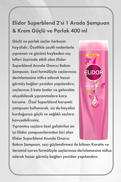 Sleepy Natural  Hijyenik Ped Gece 18 Adet X 3 ve Hediye Elidor Superblend 2'si 1 Arada Güçlü ve Parlak 400 ml - Resim 2