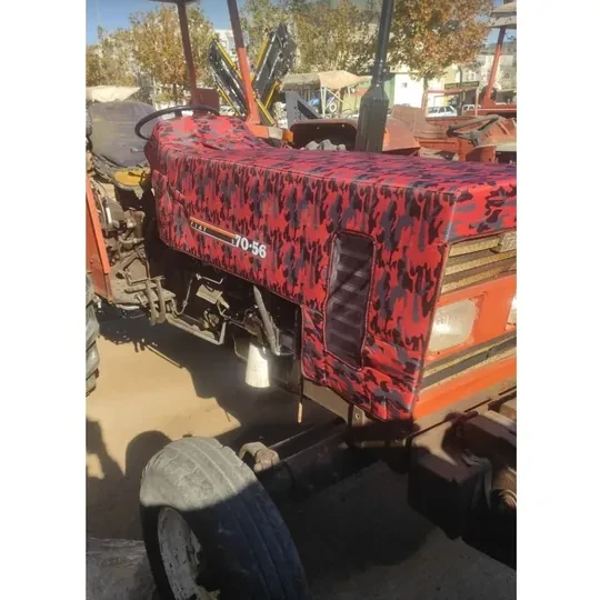 Türk Fiat 8056 Traktör Kaporta Kılıfı Branda ve Koltuk Kılıfı Seti - 3