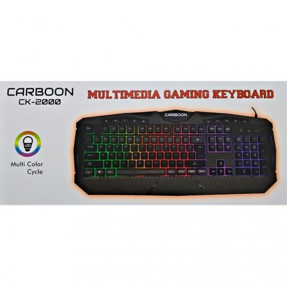Carboon Işıklı Kablolu Klavye Ck-2000