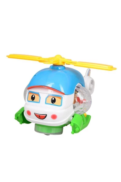 Farbu Oyuncak Sesli Işıklı Cartoon Helicopter Hg-582a