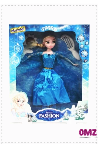 OMZ Toys Park Elsa Müzikli Işıklı Et Bebek Seti Kız Cocuk Erkek Cocuk Oyuncak Egitici Oyuncak Kız Oyunc