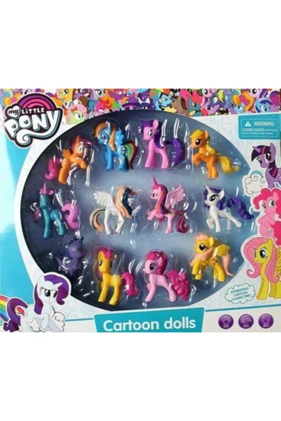 MY LITTLE PONY Oyuncak 12 Li Set Figür Oyuncak Pony Ler My Little Pony Oyuncakları 12li