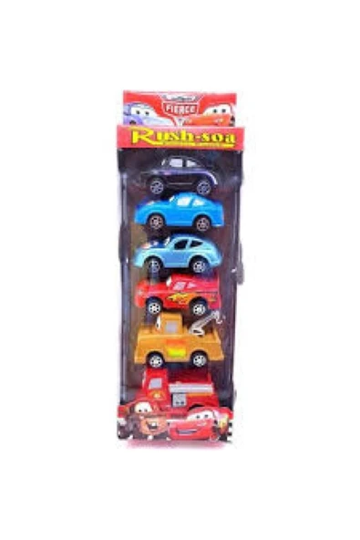 CARS Şimşek Mcqueen Araba 6'lı Set