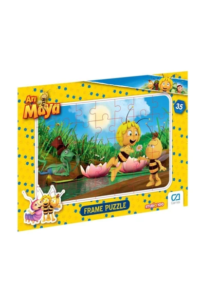 RAVENSBURGER Ca Games Lisanslı Arı Maya 35 Parça Frame Eğitici Çocuk Puzzle - Yapboz