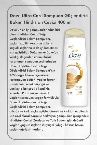 Sleepy Natural Hijyenik Ped Gece 18 Adet X3 ve Dove Hindistan Cevizi 400 ml - 2