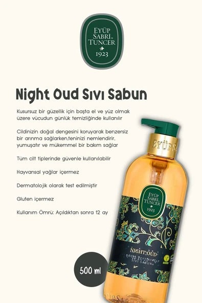 Sabun Paket 500 ML Night Oud, Japon Kiraz Çiçeği, Zeytinyağlı, Beyaz Sabun, Çeşme Limonu ve Rosie - 2