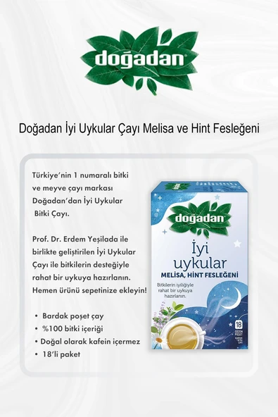 Doğadan İyi Uykular Melisa, Hint Fesleğeni 18'li X 5 ve Rosıe Pamuk - Resim 2