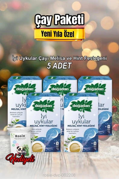 Doğadan İyi Uykular Melisa, Hint Fesleğeni 18'li X 5 ve Rosıe Pamuk ürün görseli
