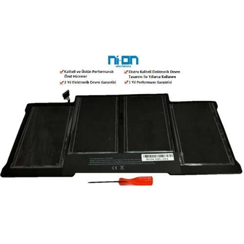 Nion Apple MacBook Air 1466 Early 2015 2017 Notebook Batarya - Pil