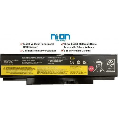 Nion Lenovo ThinkPad E550 E555 E550C Notebook Batarya - Pil ürün görseli