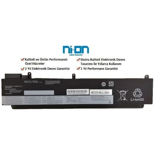 Nion Lenovo SBB0L62468 SB10F46474 Notebook Batarya - Pil ürün görseli 1