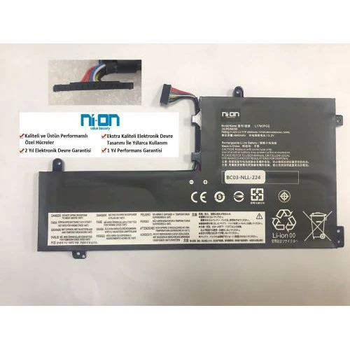 Nion Lenovo 5B10Q88557 5B10W67295 Notebook Batarya - Pil ürün görseli