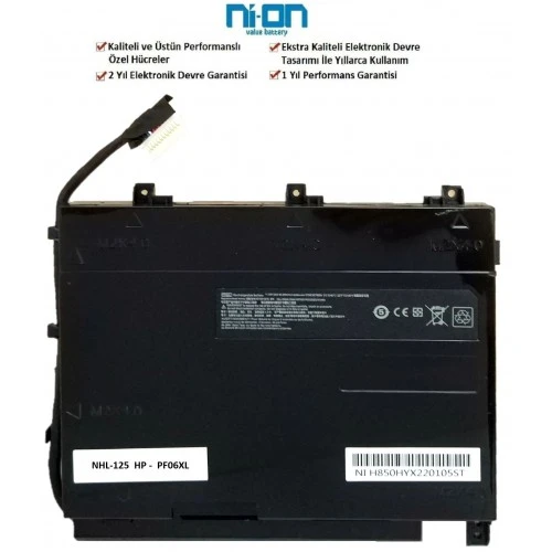 Nion Hp Omen 17-W100NT X9Z34EA Notebook Batarya - Pil ürün görseli 1