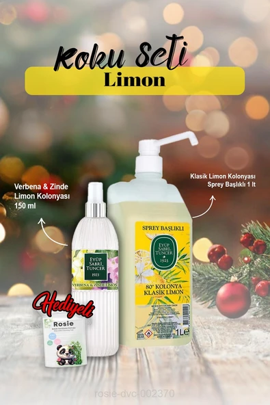 Eyüp Sabri Tuncer Klasik Limon Kolonyası Sprey Başlıklı 1 lt