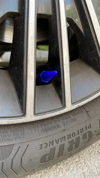 Sivri Mermi Sibop Kapağı Plastik 4'lü 32mm Mavi - 2