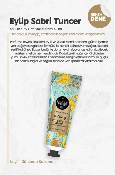 Eyüp Sabri Tuncer Perfume Jewels Summer Dream El Kremi 50ML - Resim 5