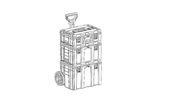 Master Case Tekerlekli 3’lü Set Büyük Tekerlekli Teknisyen Takım Çantası S-M-L - 8