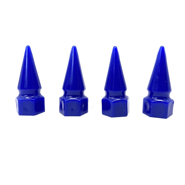 Sivri Mermi Sibop Kapağı Plastik 4'lü 32mm Mavi - 3