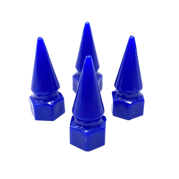 Sivri Mermi Sibop Kapağı Plastik 4'lü 32mm Mavi - 7