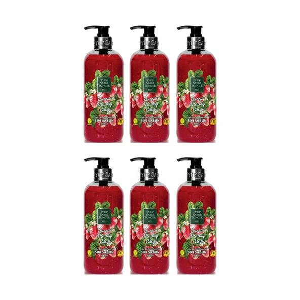 Eyüp Sabri Tuncer Bursa Uludağ Çileği Sıvı Sabun 500 ml x 6 Adet ürün görseli