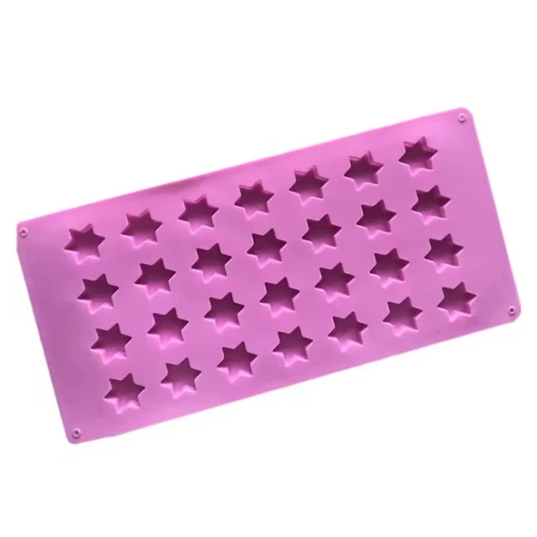Silikon Kek Kalıp Sugarcraft Yıldız Figürleri Kalıbı Şeker Hamuru Kalıbı 28 Li - Resim 4