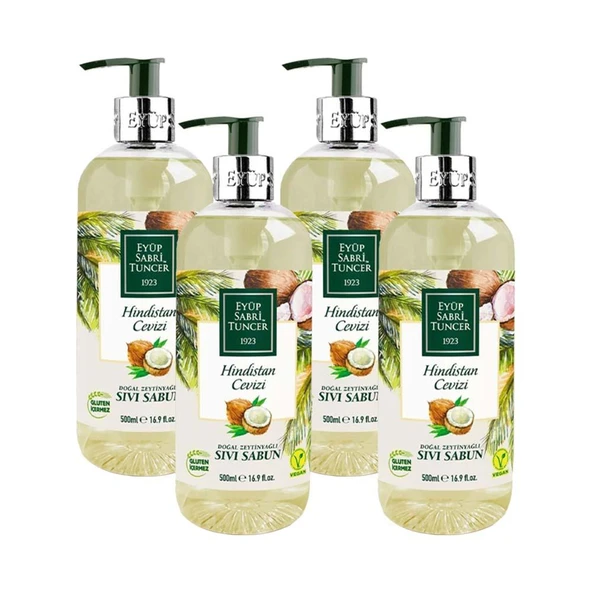 Eyüp Sabri Tuncer Hindistan Cevizi Doğal Zeytinyağlı Sıvı Sabun 500 ml ürün görseli