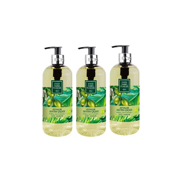 Eyüp Sabri Tuncer Ayvalık Zeytin Çiçeği Doğal Zeytinyağlı Sıvı Sabun 500 ml X 3 Adet ürün görseli