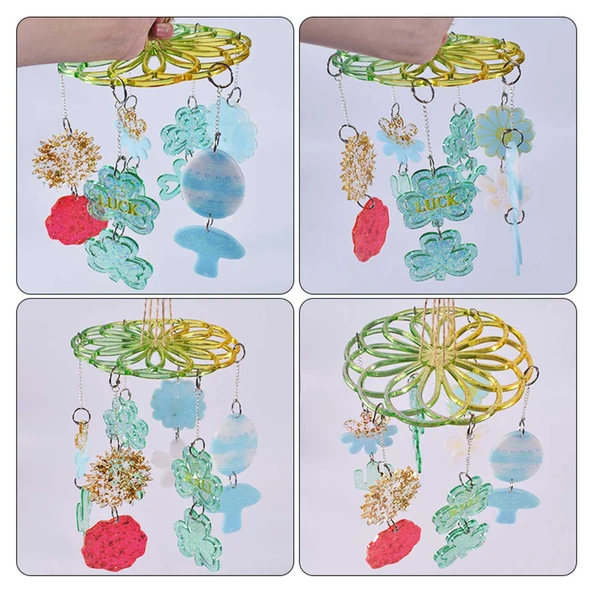 Epoksi Silikon Kalıp Çiçek Modelleri Lamba Avize Süsleme Kalıbı - Resim 5