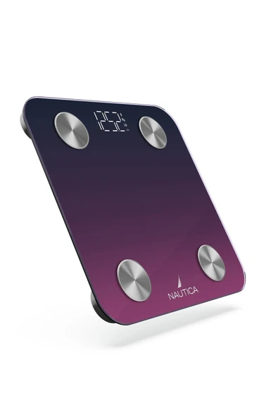 Nautica Gradient Collection Vücut Analizli Akıllı Bluetooth Tartı Baskü Navy Fuşya - 3