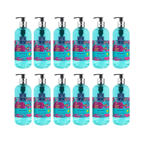 Eyüp Sabri Tuncer Doğal Zeytinyağlı Sıvı Sabun Okyanus 500 ml x 12 Adet ürün görseli