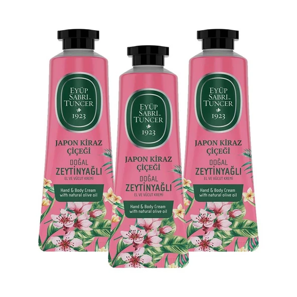 Eyüp Sabri Tuncer El ve Vücut Kremi Japon Kiraz Çiçeği 50 ml x 3