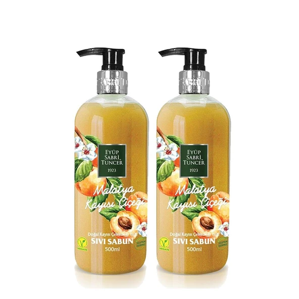 Eyüp Sabri Tuncer Malatya Kayısı Çiçeği Sıvı Sabun 500 ml Pet x 2 Adet ürün görseli
