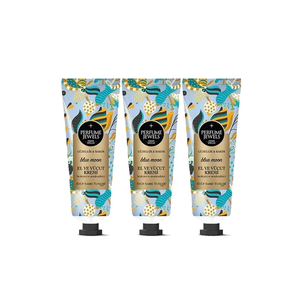 Eyüp Sabri Tuncer Perfume Jewels Blue Moon El ve Vücut Kremi 50 ML x 3 Adet