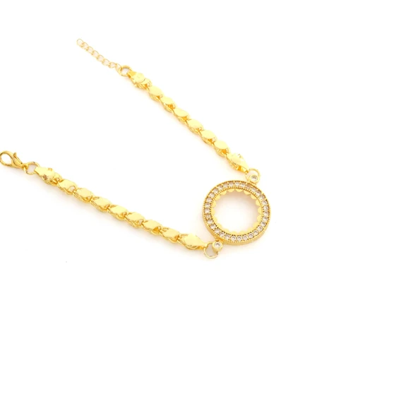 Çeyrek Altın Çerçeve Bileklik Çelik Altın Kaplama Arpa Model BLK-1101 ürün görseli