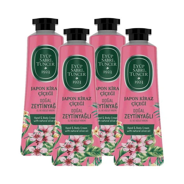Eyüp Sabri Tuncer El ve Vücut Kremi Japon Kiraz Çiçeği 50 ml x 4