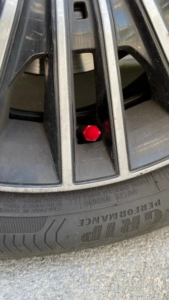 Sivri Mermi Sibop Kapağı Plastik 4'lü 32mm Kırmızı - 7