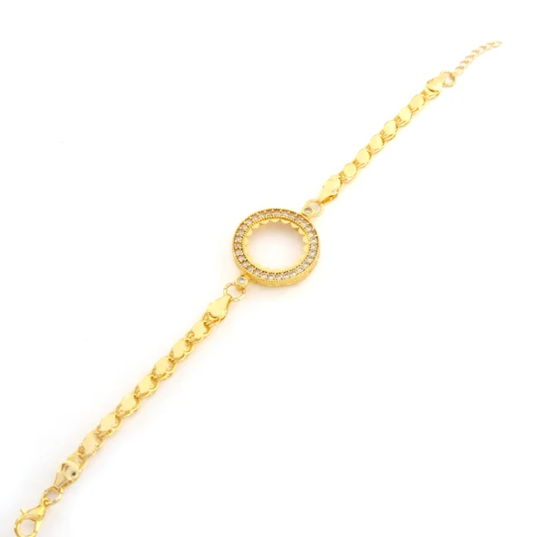 Çeyrek Altın Çerçeve Bileklik Çelik Altın Kaplama Arpa Model BLK-1101 - Resim 4