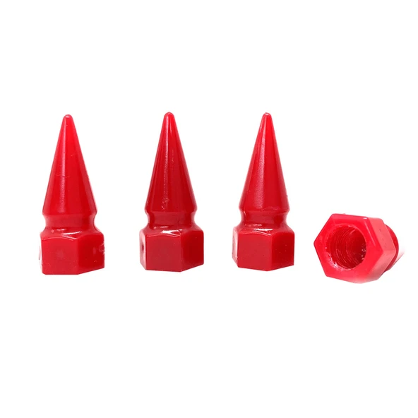 Sivri Mermi Sibop Kapağı Plastik 4'lü 32mm Kırmızı - 3