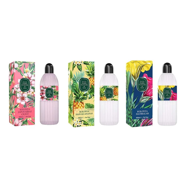 Eyüp Sabri Tuncer Kolonya Japon Kiraz Çiçeği, Hawaii Ananas ve Hatıralar Pet Şişe 400 ML ürün görseli