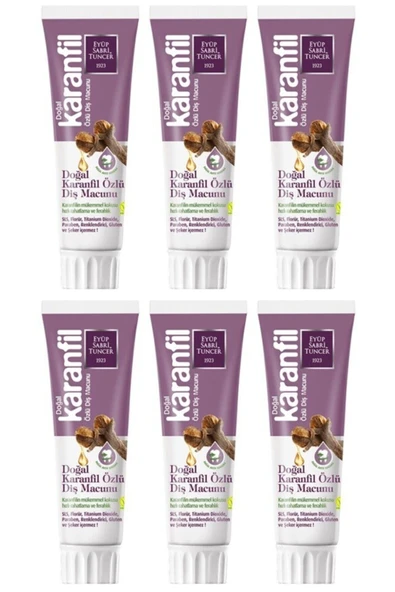 Eyüp Sabri Tuncer Karanfil Özlü Diş Macunu 75 ml X 6 Adet ürün görseli