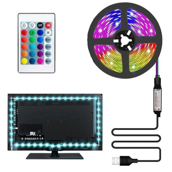 Cata 3 Metre TV Arkası Rgb Led Seti Usbli CT-4566