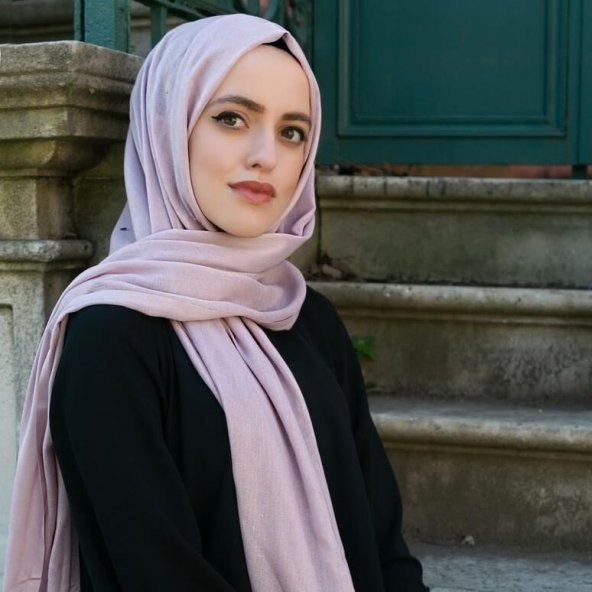 Hediyelik Şal - İnci Tesbih - Kişiye Özel Pleksi - Kurdela İle Süslenmiş - Pembe - 4