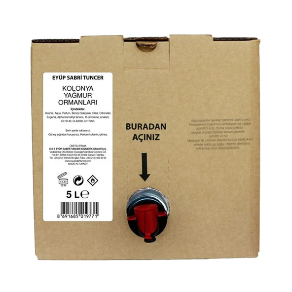Eyüp Sabri Tuncer Yağmur Ormanları Kolonyası 5 lt ürün görseli