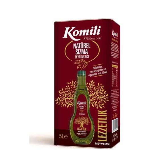 Komili Sızma Zeytinyağı Teneke 5 L