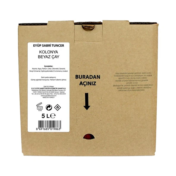 Eyüp Sabri Tuncer Beyaz Çay Kolonyası 5 lt